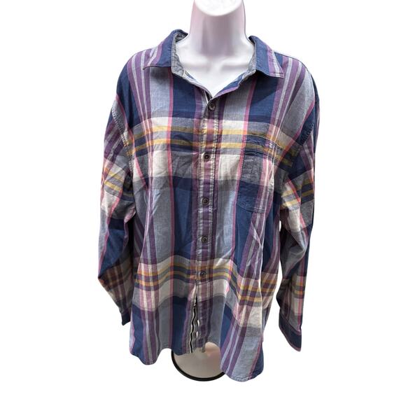 Tommy H Tops - Tommy Bahama Women XL Plaid buttoned long sleeve shirt